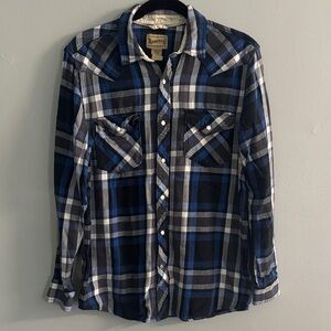 Women’s Roebuck & Co Blue Plaid Shirt